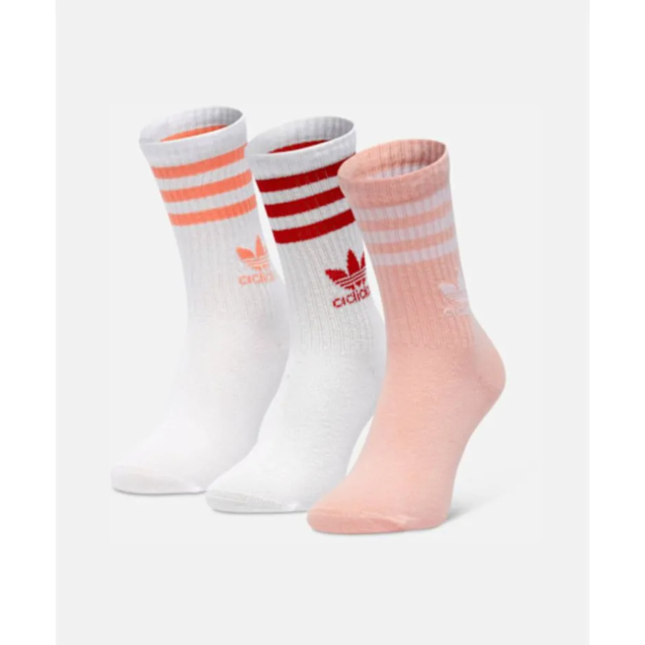 3 Stripe 3 Pack Crew Socks-adidas Originals Fashion