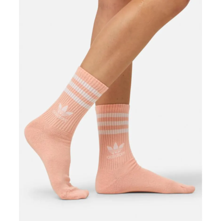 3 Stripe 3 Pack Crew Socks-adidas Originals Fashion