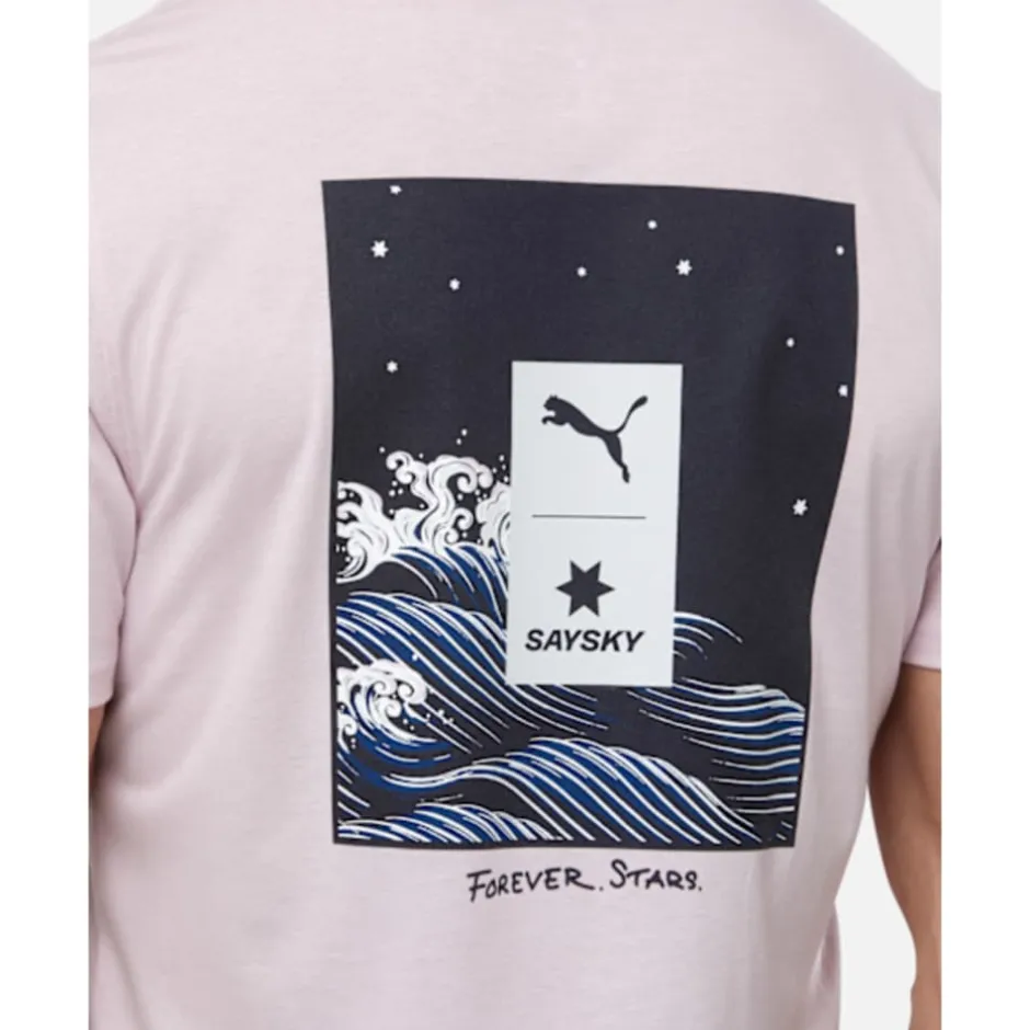Adults X SaySky Running Performance Jersey T-Shirt-Puma Clearance