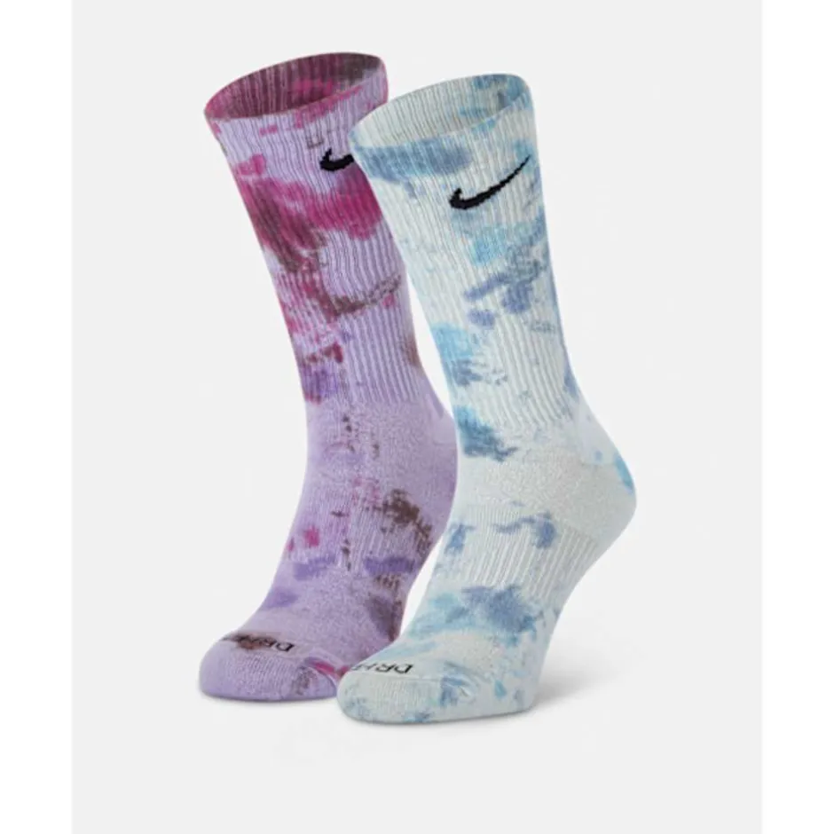 Everyday Plus 2 Pack Dye Crew Socks-Nike Fashion