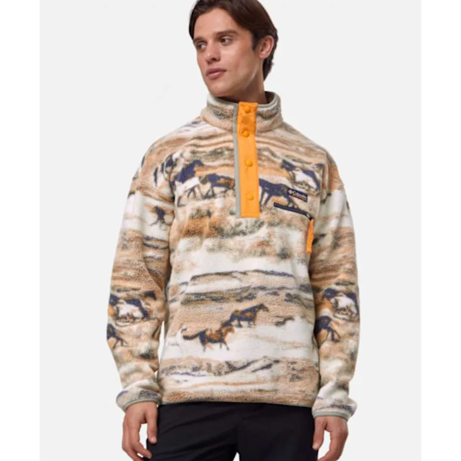 Mens Helvetia Snap Fleece Half Zip Top-Columbia Clearance