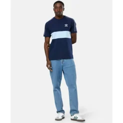 Mens Logo Panel T-Shirt-adidas Originals Fashion