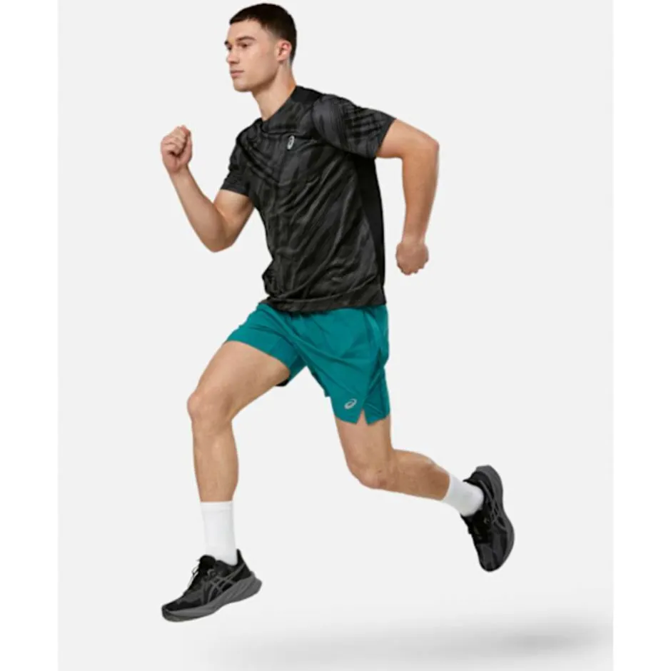 Mens Print Run T-Shirt-Asics Best