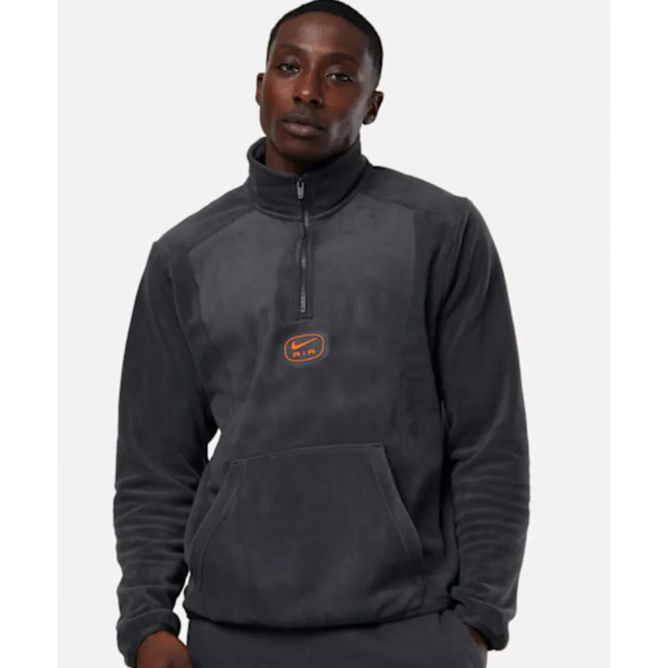Mens Swoosh Air Polar Fleece Half Zip Top-Nike New