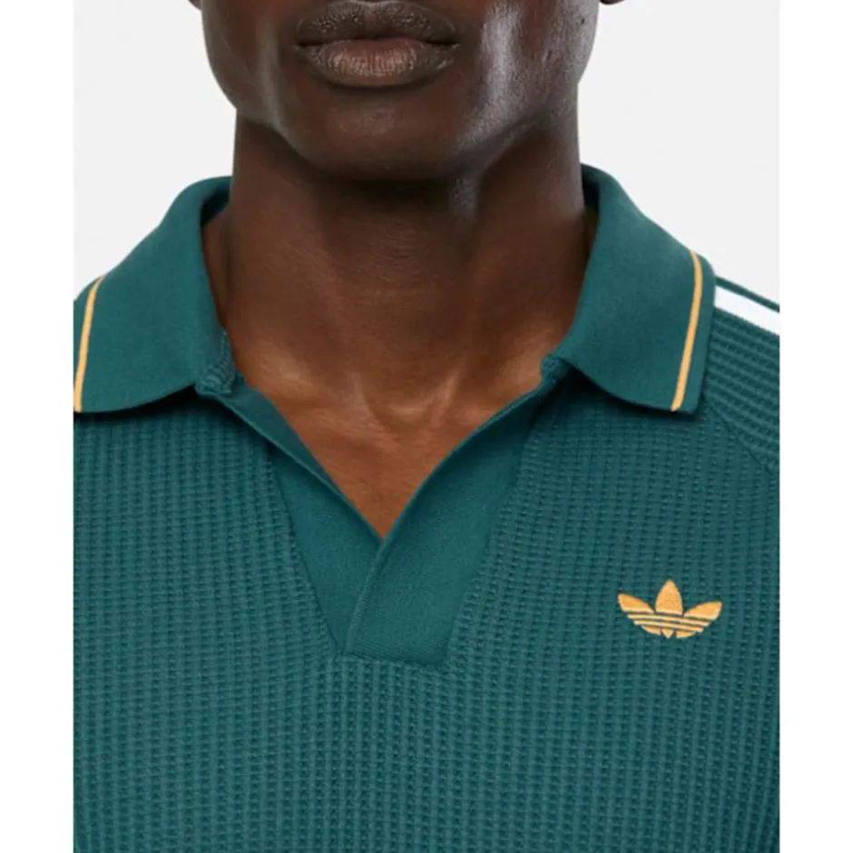 Mens Waffle Polo T-Shirt-adidas Originals Clearance