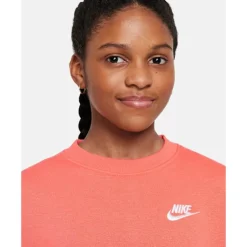 Older Kids Club Fleece Oversized Crew Neck Sweatshirt-Nike New