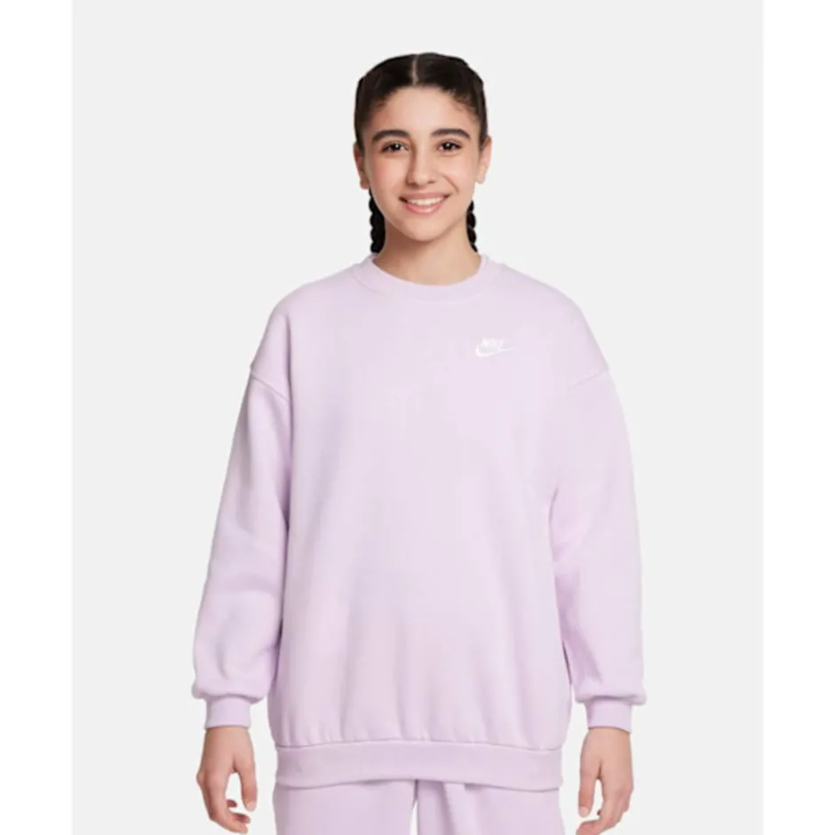 Older Kids Club Fleece Oversized Crew Neck Sweatshirt-Nike Online