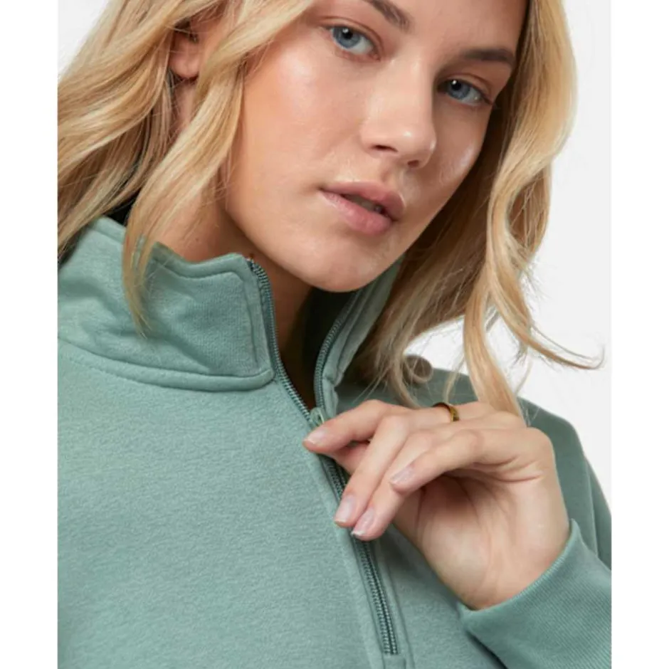 Womens Essentials Half Zip Top-adidas Originals New