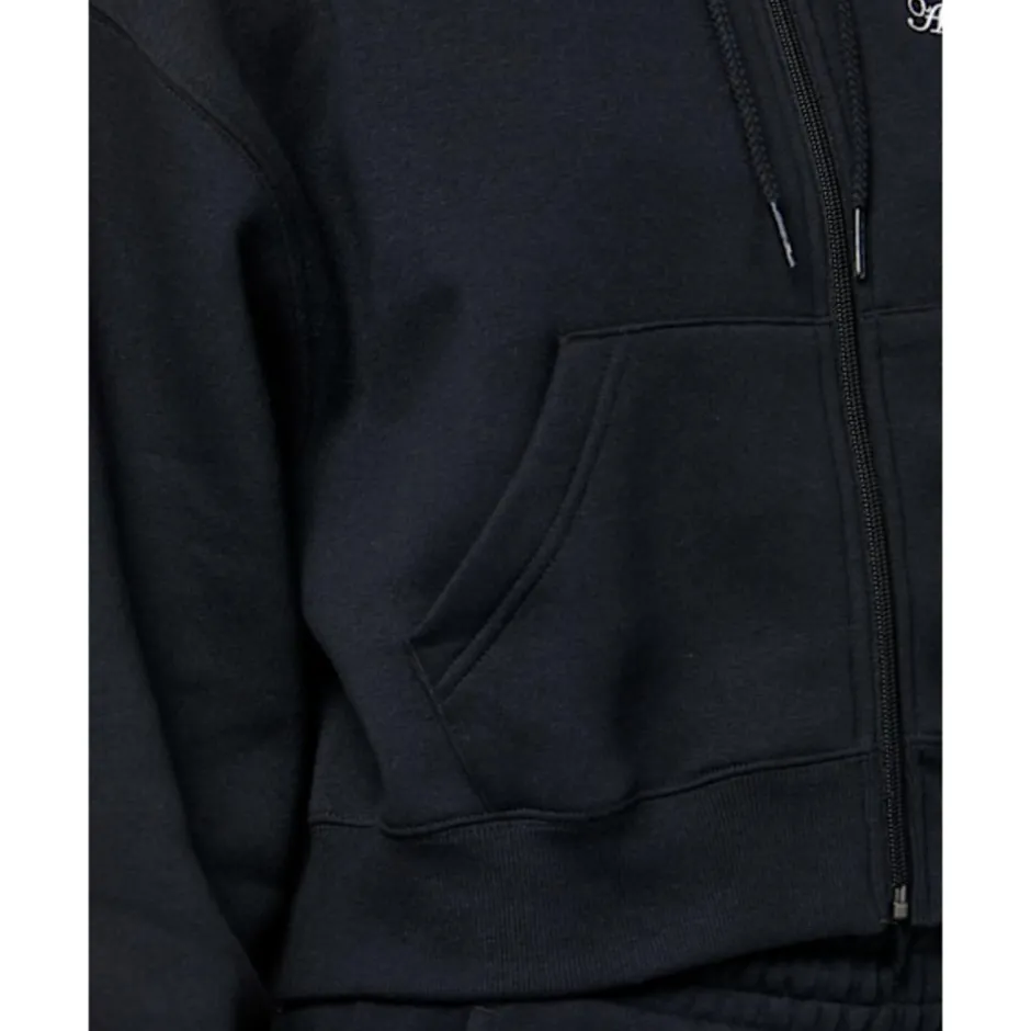 Womens Linear Heritage Full Zip Hoodie-New Balance New