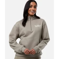 Womens Linear Heritage Half Zip Top-New Balance Hot