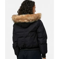 Womens Olivia Hooded Bomber Jacket-Zavetti Canada Discount