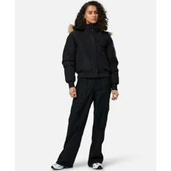 Womens Olivia Hooded Bomber Jacket-Zavetti Canada Discount