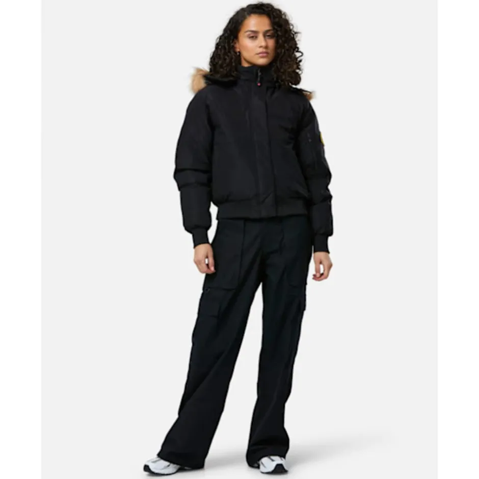 Womens Olivia Hooded Bomber Jacket-Zavetti Canada Discount