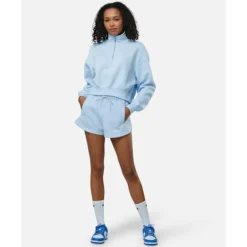 Womens Phoenix Fleece Cropped Half Zip Top-Nike Discount