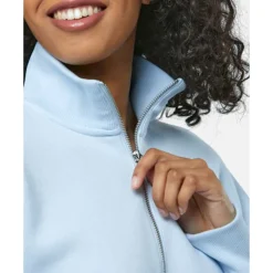 Womens Phoenix Fleece Cropped Half Zip Top-Nike Discount