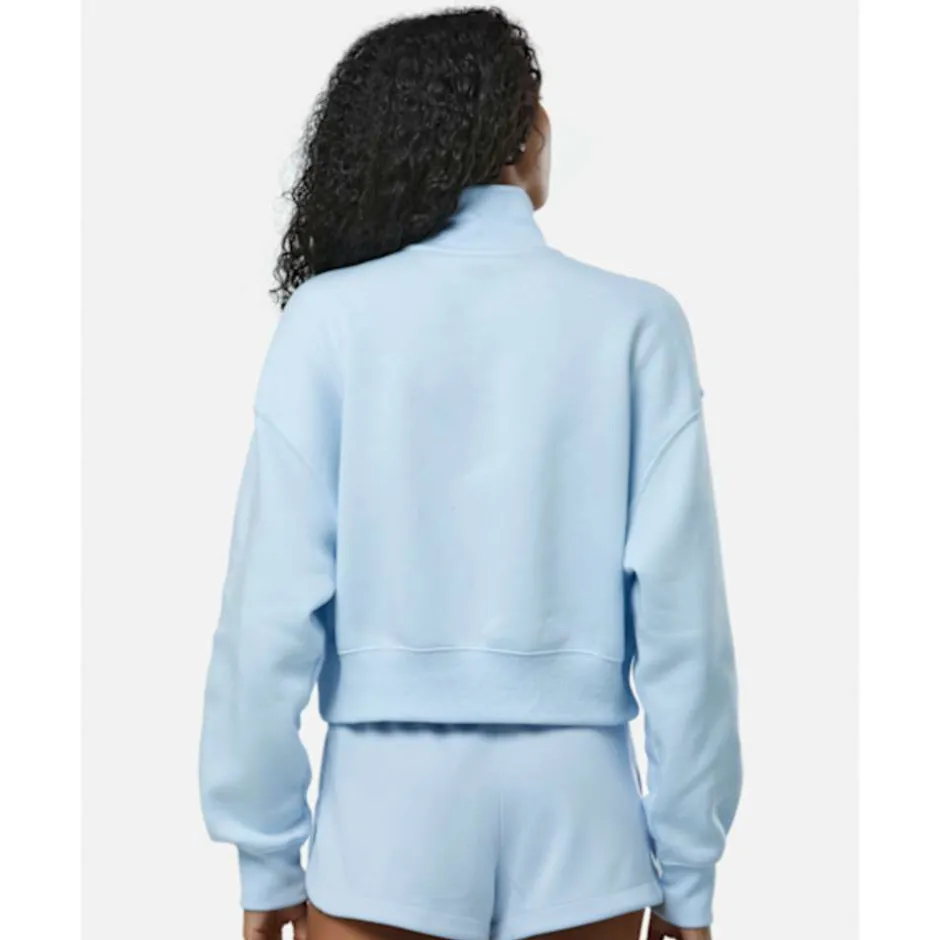 Womens Phoenix Fleece Cropped Half Zip Top-Nike Discount