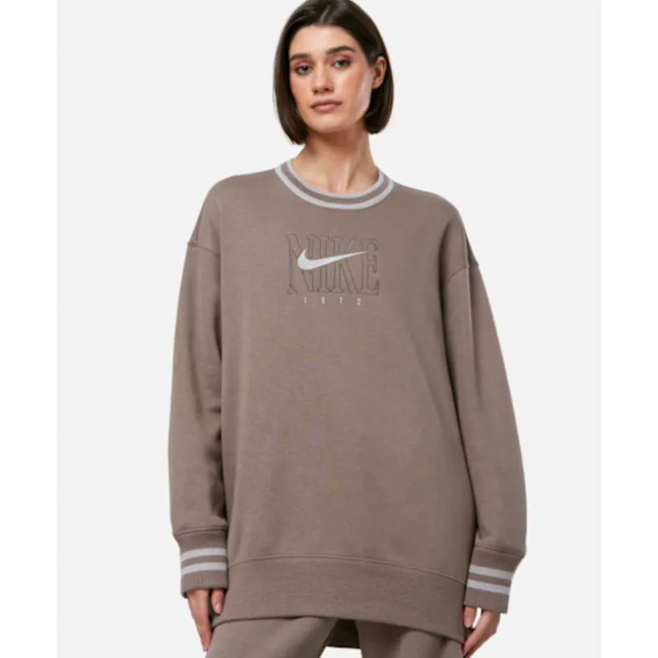 Womens Phoenix Fleece Oversized Crew Neck Sweatshirt-Nike Fashion