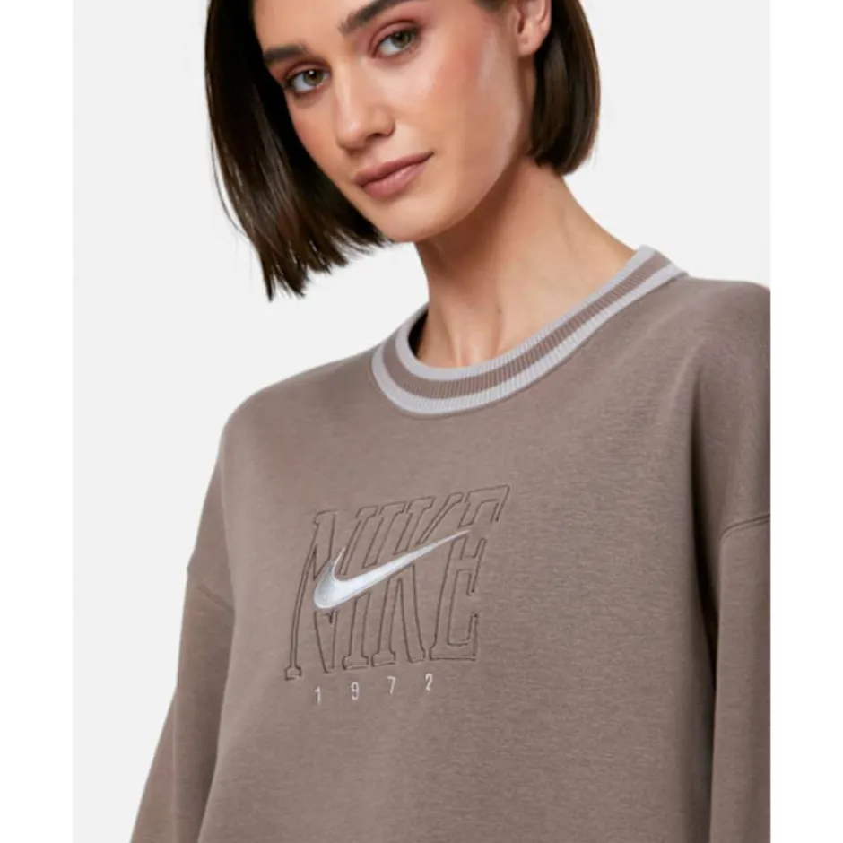 Womens Phoenix Fleece Oversized Crew Neck Sweatshirt-Nike Fashion