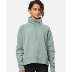 Womens Rival Fleece Half Zip-Under Armour New