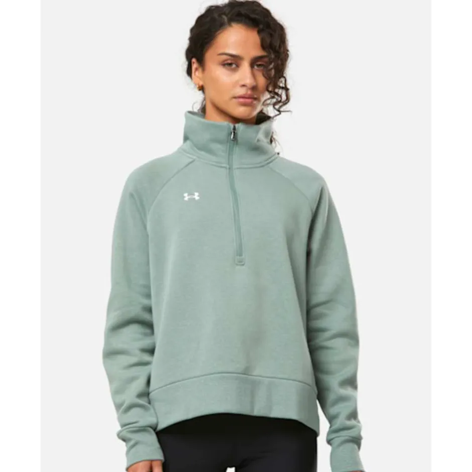 Womens Rival Fleece Half Zip-Under Armour New